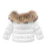 Blauer giubbotto unisex neonato e neonata amory in nylon bianco imbottito con cappuccio e pellicciaBIANCO OTTICO 26WBBXC02302 00