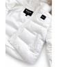 Blauer giubbotto unisex neonato e neonata amory in nylon bianco imbottito con cappuccio e pellicciaBIANCO OTTICO 26WBBXC02302 00