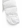 Blauer giubbotto unisex neonato e neonata amory in nylon bianco imbottito con cappuccio e pellicciaBIANCO OTTICO 26WBBXC02302 00