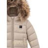 Blauer giubbotto unisex neonato e neonata amory in nylon beige imbottito con cappuccio e pelliccia 26WBBXC02302 005183 g 301 BEI