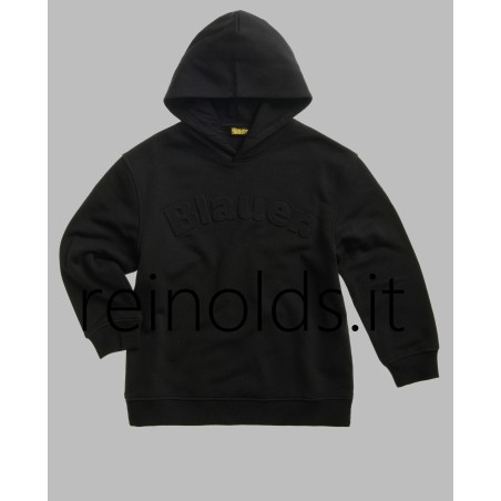 Blauer FELPA CHIUSA CAPPUCCIO EMBY JUNIOR NERO DA RAGAZZO E UOMO 26WBLKF08524 007755 g 999 NERO