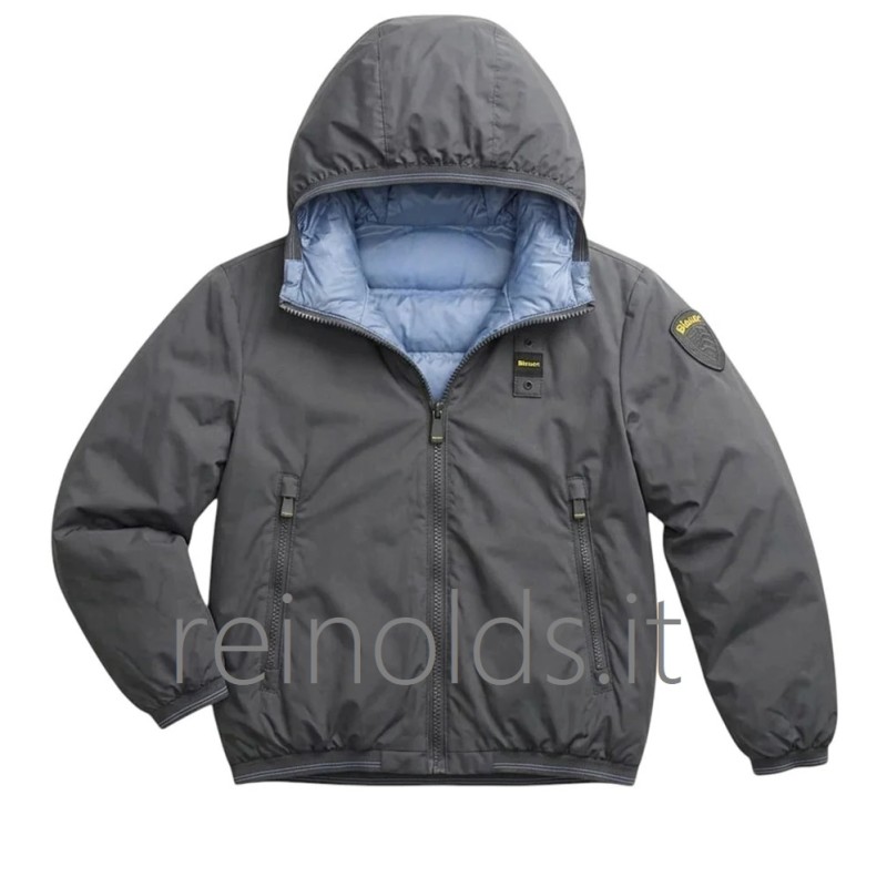 Blauer GIUBBINO CORTO REVERSIBILE DONALD JUNIOR GRIGIO ROCCIA int. BLUE 80J 26WBLKC06278 007110 g 920UB 