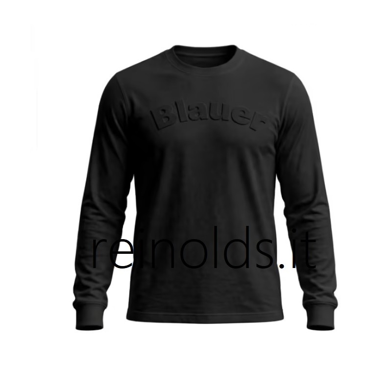Blauer T-SHIRT MANICA LUNGA SEMMYN DA BAMBINO E RAGAZZO JUNIOR NERO 26WBLKH01527 007754 g 999 