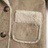 Chicco Cappottino in tessuto accoppiato effetto scamosciato beige  bambina. 09103143000000 062 g