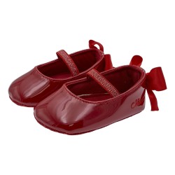 Chicco Ballerina in vernice rossa con fiocco posteriore in raso OCET Neonata. 01740004000000 700 g