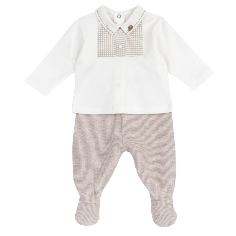 Chicco Completo in interlock e maglia effetto costa Corredino invernale 09102359000000 061 g