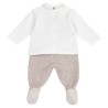 Chicco Completo in interlock e maglia effetto costa Corredino invernale 09102359000000 061 g