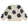 Chicco Maglione beige a fantasia girocollo in misto lana jacquard bambina 09102286000000 061 g
