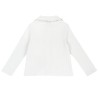 Chicco Camicia bianca manica lunga in costina operata di cotone elasticizzato bambina 09102289000000 030 g
