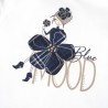 Chicco Maglietta bianca manica lunga realizzata in caldo jersey di cotone elasticizzato bambina 09102293000000 030 g
