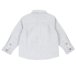 Chicco Camicia manica lunga in cotone fiammato con micro righino tinto filo bambino. 09102342000000 030 g