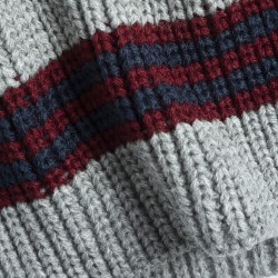 Chicco Set composto da cappello e sciarpa in maglia rasata grigio mélange, bordeaux e blu BACCO bambino 09103278000000 095 g