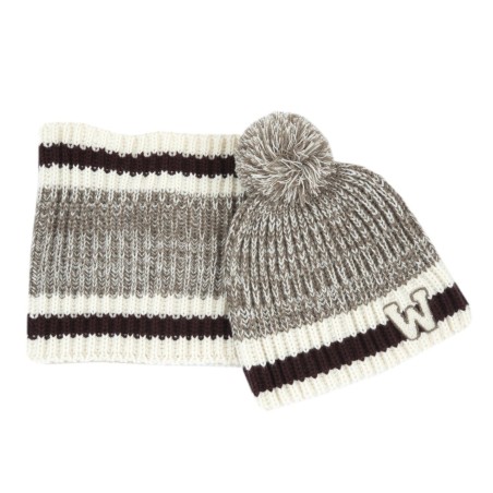 Chicco Set composto da cappello e collo in maglia a coste beige marrone mélange  BRITTON   bambino 09103279000000 061 g