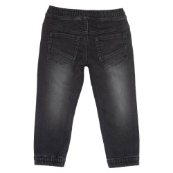 Chicco Pantaloni lunghi in felpa elasticizzata vastibilità baggy effetto denim nero bambino 09101032000000 099 g