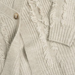 Chicco Cardigan beige in maglia misto lana bambina 09102656000000 061 g