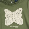 Chicco Maglietta verde manica lunga realizzata in caldo jersey di cotone elasticizzato bambina 09102661000000 055 g