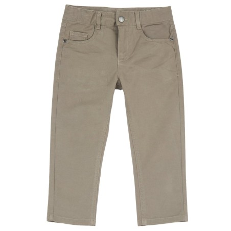 Chicco Pantaloni beige lunghi in gabardine di cotone elasticizzato bambino 09103226000000 066 g