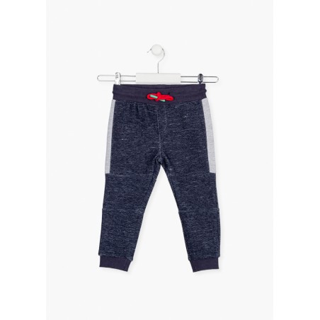 LOSAN 125-6013AL PANTALONE IN JERSEY CON ELASTICO IN VITA E LACCETTO