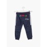 LOSAN 125-6013AL PANTALONE IN JERSEY CON ELASTICO IN VITA E LACCETTO