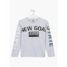 T-SHIRT  CON TESTO SU MANICHE E SUL DAVANT