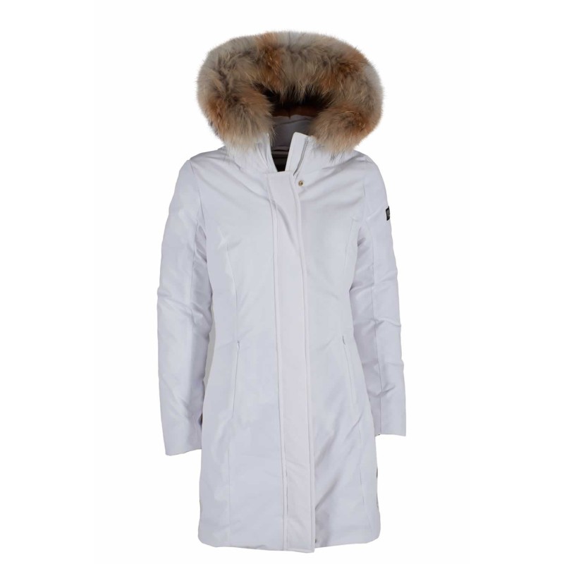 CAPPOTTO DONNA TIPO PARKA CON PELLICCIA SUL CAPPUCCIO YES ZEE O075/NT00 nero