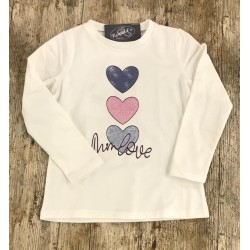 T-SHIRT CON STAMPA CUORE...