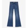 Jeans da bambina con rotture fondo a taglio vivo e modello a zampa di elefante  daRagazza Variante unica 10049460 bella_3
