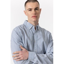 Camicia da uomo con vestibilità slim a maniche lunghe con collo botton-down e tessuto bacchettato Columbia_1 10049952 702