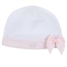 Cappellino da neonata in Cotone sostenibile con Grazioso fiocco applicato Corredino 09016223000000 011 ROSA 011