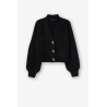Cardigan da donna corto in maglia con bottoni grandi e maniche a palloncino 10051750 Trevo_1 000 a Tiffosi