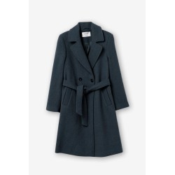 Cappotto lungo con cintura...