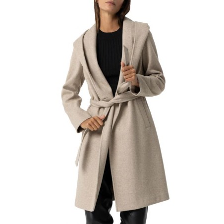 Cappotto lungo con cappuccio da Donna. 10052171 Colusion 167 a Tiffosi