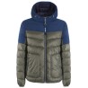 GIUBBINO BIMBO BICOLOR TRAPUNTATO CON CAPPUCCIO Yes Zee J839 Q6BJ  a 2905 VAR.VERDE MILITARE
