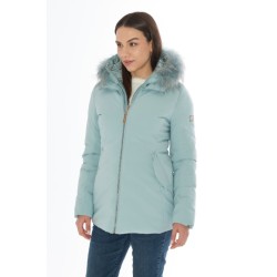 CAPPOTTO DONNA IN SOFTSHELL CON CAPPUCCIO O051 Q200 c VERDE ANTICO Yes Zee