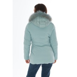 CAPPOTTO DONNA IN SOFTSHELL CON CAPPUCCIO O051 Q200 c VERDE ANTICO Yes Zee