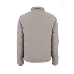 YES ZEE GIUBBINO DA UOMO TRAPUNTATO CON INSERTI IN SOFTSHELL J877  QF00 c FANGO