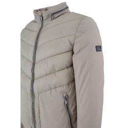 YES ZEE GIUBBINO DA UOMO TRAPUNTATO CON INSERTI IN SOFTSHELL J877  QF00 c FANGO