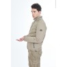 YES ZEE GIUBBINO DA UOMO TRAPUNTATO CON INSERTI IN SOFTSHELL J877  QF00 c FANGO