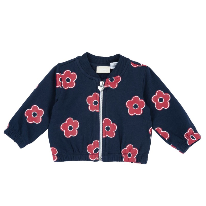 Cardigan in felpa elasticizzata garzata Chicco 09007327000000 c 088 BLU