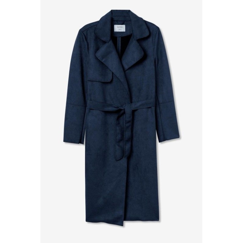 Cappotto in ecodaino da donna e ragazza Campbell 790 Dark Navy