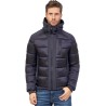 Yes Zee giubbino da uomo full zip trapuntato con cappuccio e inserti in soft shell J870 O100