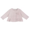 Cardigan da neonata girocollo in ciniglia rigata Chicco 09007771000000 c 011 ROSA