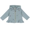 Cardigan da neonata con cappuccio in interlock mélange Chicco 09007830000000 c 025 BLUETTE