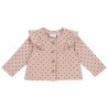 Cardigan da neonata girocollo in interlock Chicco 09007918000000 c 015 ROSA ANTICO