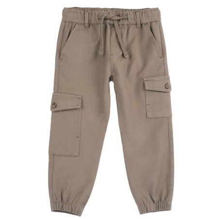 Pantaloni da bambino lunghi in tessuto drill elasticizzato Chicco 09007740000000 c 066 NOCCIOLA