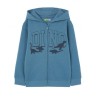 Giacca in felpa con cappuccio per bambini e ragazzi. Tessuto morbido LKBAP0201_24006 c BLU