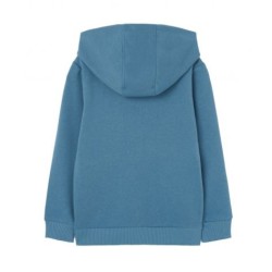 Giacca in felpa con cappuccio per bambini e ragazzi. Tessuto morbido LKBAP0201_24006 c BLU