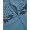 Giacca in felpa con cappuccio per bambini e ragazzi. Tessuto morbido LKBAP0201_24006 c BLU