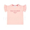 Trussardi t shirt da neonata con voile sulle spalle DELOSA TIP25001TS d ROSE BRIGHT