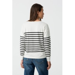 MAGLIA A MANICHE LUNGHE CON BOTTONI GIOIELLO da Donna 10058943 Venice_2 d 110